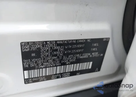 2023 Toyota Rav4 Hybrid Le from USA, damaged, VIN 2T3MWRFVXPW181864